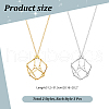 Unicraftale 6Pcs 2 Colors Crystal Holder Cage Necklace NJEW-UN0001-48-2