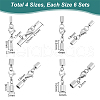 304 Stainless Steel Cord End HJEW-UN00033-3