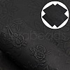 Flower Pattern Imitation Leather Fabrics PW-WGB593C-13-1