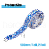 0.9M Resin Rhinestone Crystals Beaded Trim DIY-WH0542-12-2