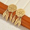 304 Stainless Steel Stud Earrings EJEW-U045-01G-1