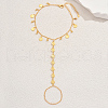 Simple Brass Summer Beach Vacation Women's Coin Toe Ring Anklets for Women FG6799-4