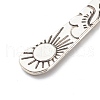 Natural Rose Quartz Raw Beads Bookmarks AJEW-JK00201-01-5