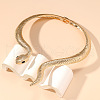 Alloy Rhinestone Choker Necklaces FS-WG9B8C3-02-1