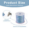Beadthoven 6Rolls 6 Colors 12-Ply Polyester Cords OCOR-BT0001-05-11