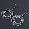 Tarnish Resistant 201 Stainless Steel Dangle Earrings STAS-S105-JN623-1-1