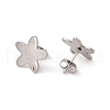 Non-Tarnish 201 Stainless Steel Stud Earring Findings STAS-G266-10P-2