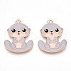 Alloy Enamel Pendants ENAM-T022-02D-01-1