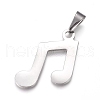Tarnish Resistant 304 Stainless Steel Pendants STAS-I135-13P-1