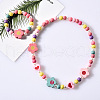 Plastic & Wood Beaded Necklaces & Beaded Bracelets Sets WG31E53-02-1