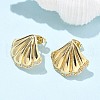 Brass Clear Cubic Zirconia Stud Earrings EJEW-Q017-05B-G-2