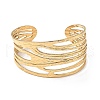 Ion Plating(IP) 304 Stainless Steel Cuff Bangles for Women BJEW-Z078-02G-2