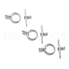 Tibetan Style Toggle Clasps TIBE-A001-25S-4