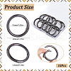 SOFPLATE 10Pcs Alloy Spring Gate Rings FIND-SP0001-38B-2
