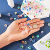 72Pcs 9 Colors UV Plating Rainbow Iridescent Acrylic Beads OACR-TA0001-48-6