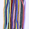 Spray Painted Non-magnetic Synthetic Hematite Beads Strands G-T124-13-2