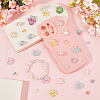 SUNNYCLUE 60Pcs 15 Styles Transparent Resin Cabochons CRES-SC0002-83-4