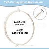 999 Fine Silver Sterling Silver Wire STER-WH0008-04B-S-2
