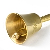 Triple Goddess Pentagram Brass Hand Bell AJEW-E052-01G-02-2