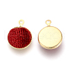 Handmade Velours Covered Pendants WOVE-R101-B05-2