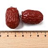 Artificial Red Date Resin Pendants RESI-M053-01-3