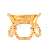 Ion Plating(IP) 304 Stainless Steel Hollow Hexagon Finger Rings for Women RJEW-S414-26B-G-2