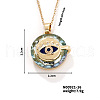 Vintage Sparkling Rhinestone Evil Eye Pendant Necklaces YZ2067-1-1