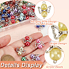 Acrylic & Alloy Connector Charms PALLOY-GO00019-6