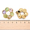 Flower 304 Stainless Steel Stud Earrings EJEW-C142-09G-7