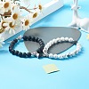 Magnetic Heart Clasps Bracelets Set for Couples Best Friends BJEW-JB06791-4
