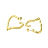 Ion Plating(IP) 304 Stainless Steel Stud Earrings EJEW-H009-01G-06-2