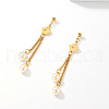 Vintage Crown Tassel Stainless Steel Stud Earrings KD9517-4