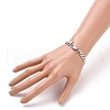 Women' s Fashionable 304 Stainless Steel Cuban Link Chain Bracelets BJEW-JB05657-01-5