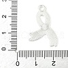 No To Drugs Red Awareness Ribbon Theme Alloy Enamel Pendants ENAM-C026-02A-S-3