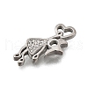 304 Stainless Steel Pendants STAS-Q362-01A-P-2