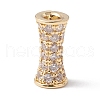 Eco-Friendly Rack Plating Brass Micro Pave Cubic Zirconia Beads KK-F835-26B-G-1
