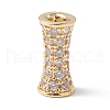 Eco-Friendly Rack Plating Brass Micro Pave Cubic Zirconia Beads KK-F835-26B-G-1