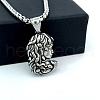 Greek Mythology Medusa Queen Pendant Stainless Steel Necklaces HR2814-1