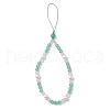 Natural & Dyed Malaysia Jade Mobile Straps HJEW-JM03426-3