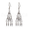 Non-Tarnish 304 Stainless Steel Link Bar Dangle Earrings EJEW-JE05964-02-1