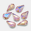 Pointed Back Glass Rhinestone Cabochons RGLA-T014-8x13mm-04-1