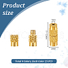   100Pcs 4 Colors Column Brass Screw Clasps KK-PH0010-58-2