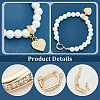   8Pcs 2 Colors Rack Plating Brass Micro Pave Clear Cubic Zirconia Fold Over Clasps FIND-PH0020-88-4