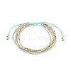 Adjustable Glass Bead Braided Bead Bracelets BJEW-JB08952-02-1