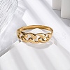 Ion Plating(IP) 304 Stainless Steel Hinged Bangles for Women STAS-Z114-06G-3