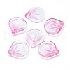 Transparent Glass Charms GLAA-H016-05E-10-2