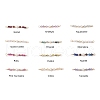 12Pcs 12 Styles Faceted Round Natural Mixed Stone Beaded Connector Charms PALLOY-JF03557-1