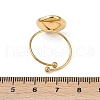 Rhombus 304 Stainless Steel Cuff Ring Components STAS-A191-12A-G-3