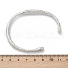 304 Stainless Steel Open Cuff  Bangles for Women BJEW-R019-03P-03-5