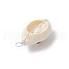 7Pcs 7 Styles Natural Stone & Natural Cowrie Shell Pendants PALLOY-JF03449-5